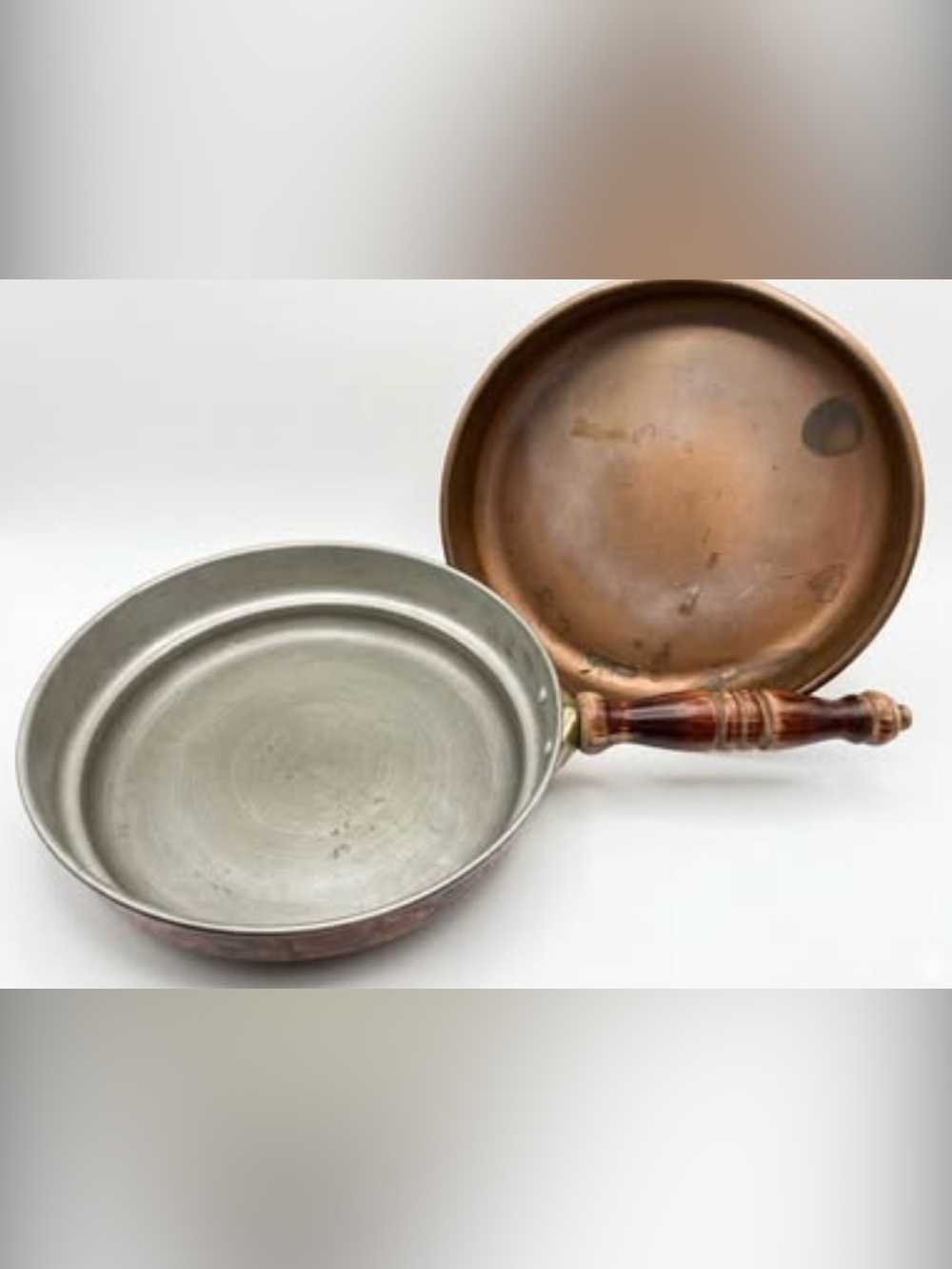 Vintage Solid Copper Warming Dish Set – Old Dutch International Skillet 9.25”